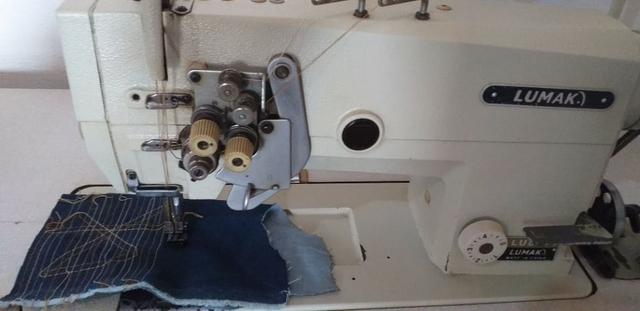 Máquina 2 agulhas com desligamento
