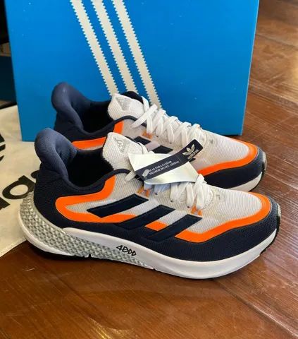 Tenis Adidas 4DFW Pulse Azul e Laranja importado  - Foto 2