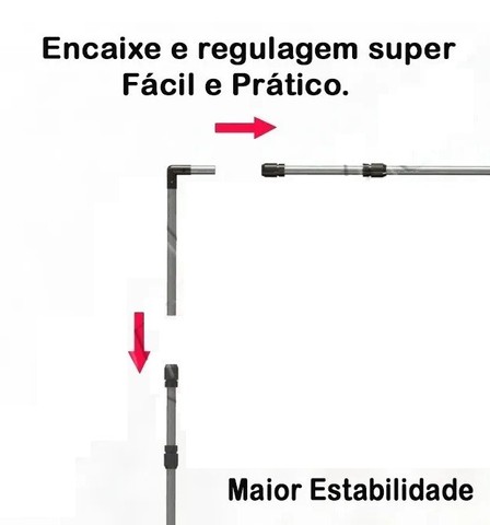 Suporte Para Fundo Infinito em Alumínio 3x2m - Bolsa e Presilhas de Brinde - Foto 2
