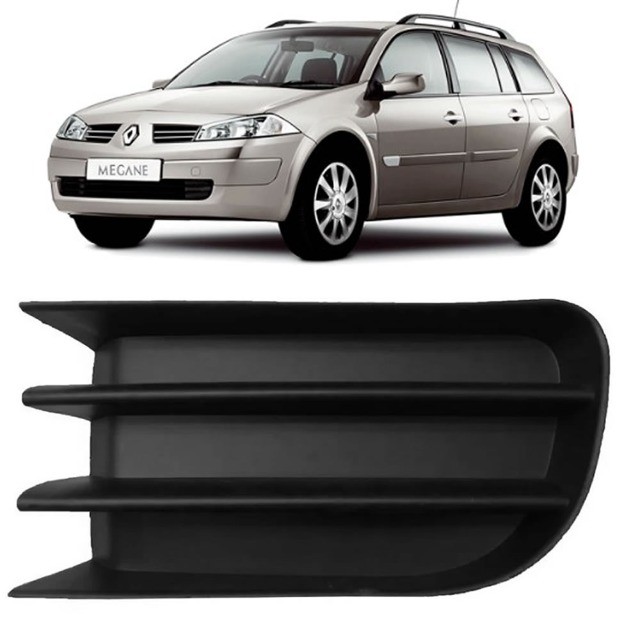 Grade Milha Sem Furo Megane Grand Tour ou Sedan Anos 2007-2008-2009-2010-2011-2012