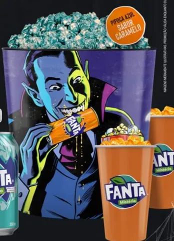 Balde Fanta Halloween Cinemark (Oficial Coca-Cola 2022) - Foto 3