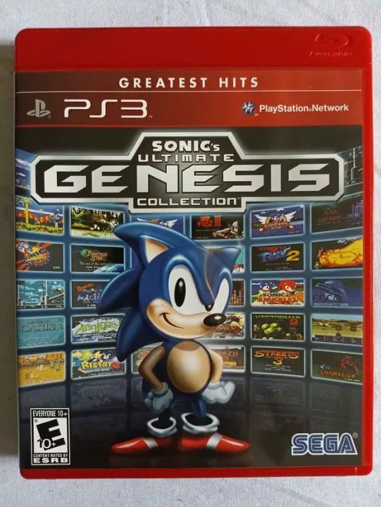 Sonic Collection original em perfeito estado de conservação.