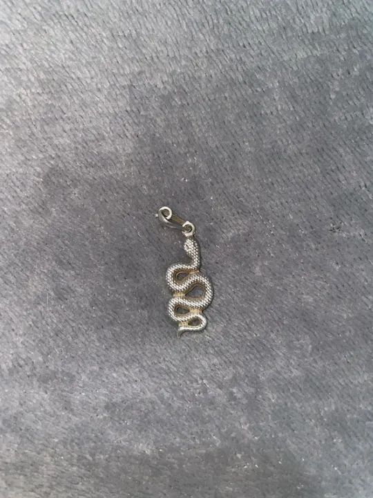 Pingente de cobra prata