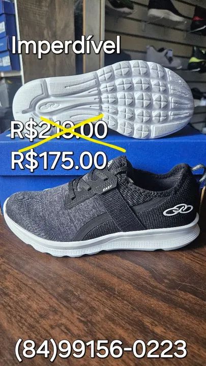 PROMOÇÃO TÊNIS OLYMPIKUS EASY FEMININO ORIGINAL E COM GARANTIA R$175.00 AVISTA. 