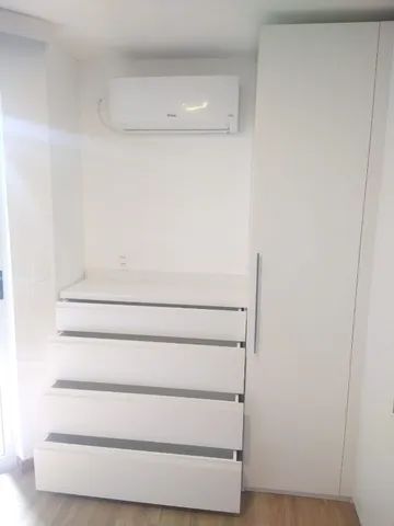 comoda de mdf toda branca