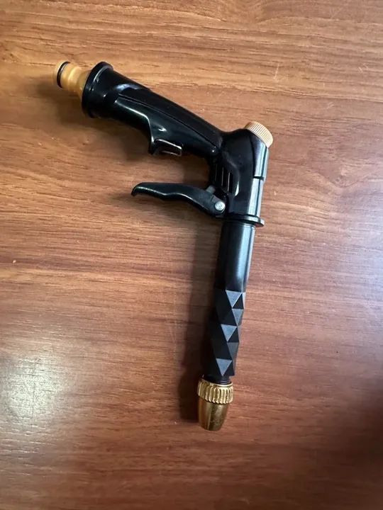 Esguicho  de mangueira pressão aguar as plantas lavar carro quintal pratica eficiente faci - Foto 5