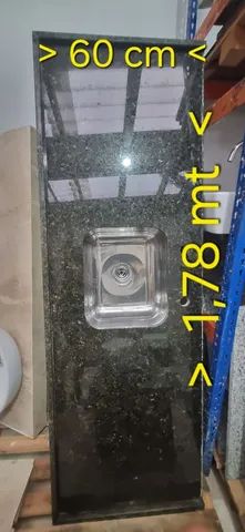 Pia cozinha pedra verde Ubatuba