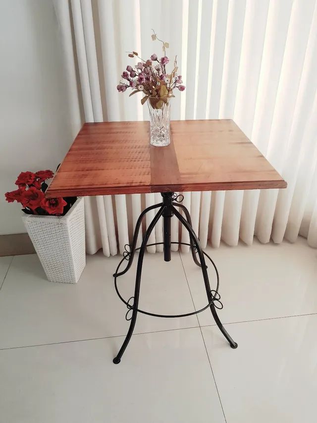 Mesa Bistrô Quadrada Tampo 70cm - Foto 4