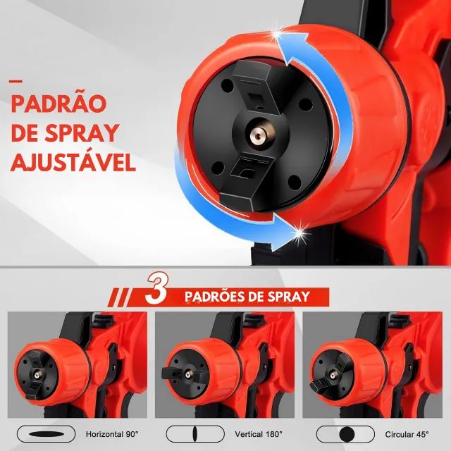 PISTOLA DE PINTURA PULVERIZADORA 900W 110V OU 220V - Foto 2