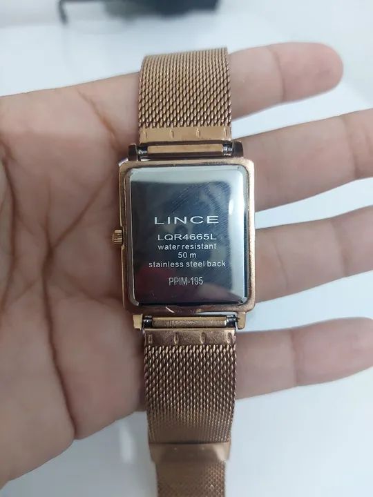 Relógio ROSÊ Lince ORIGINAL NOVO - Foto 2