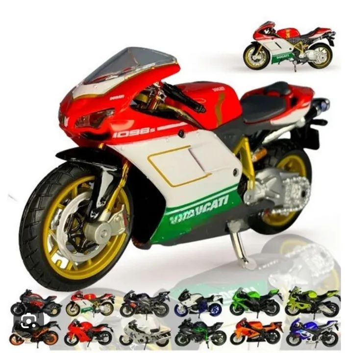 Moto Ducati 1098 - Miniatura Escala 1:12