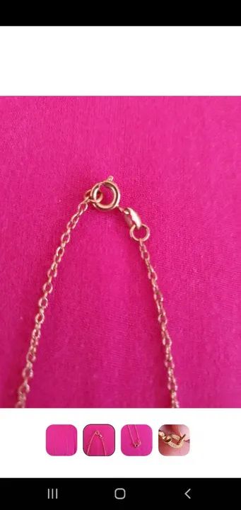 Corrente feminina folheada 18k