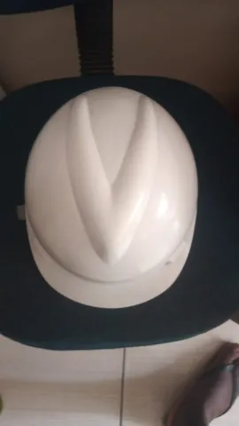 capacete V-gard Aba Frontal Branco