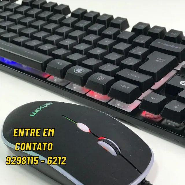 Kit Teclado e Mouse Rbg -Entregas 9h as 22h - Foto 4