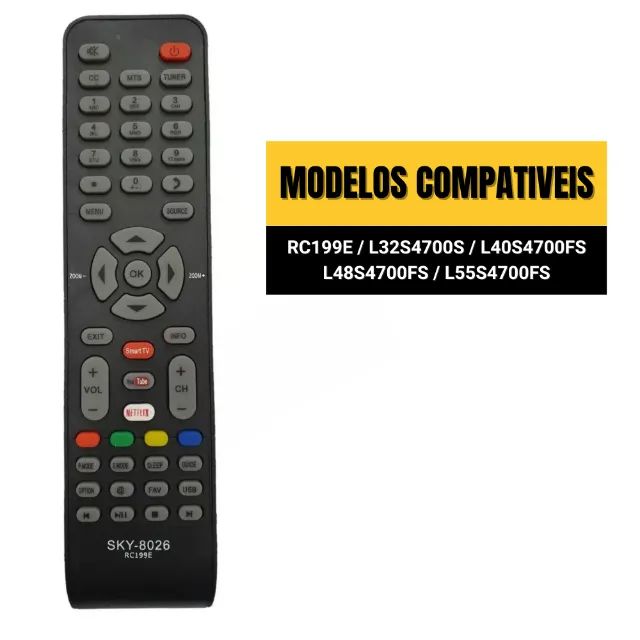 Controle Remoto Tv Led Semp Tcl Rc199e - Armarinho Ditudo - Farolandia - Foto 2
