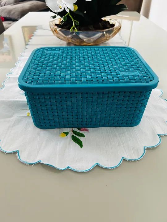Kit Cesto Organizador de Plástico para Escritório - Foto 2