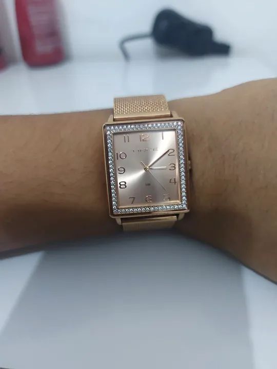 Relógio ROSÊ Lince ORIGINAL NOVO - Foto 4