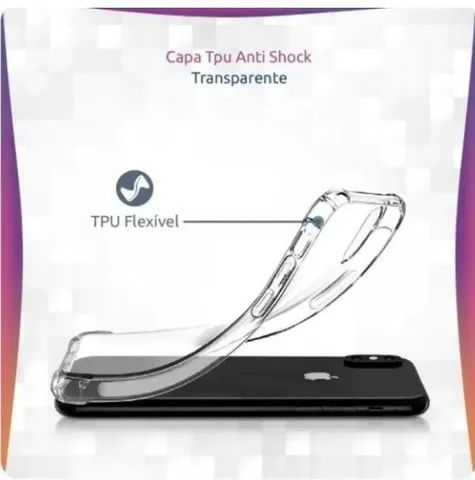 Capinha Anti Impacto Transparente Compatível iPhone XS Max - Foto 3
