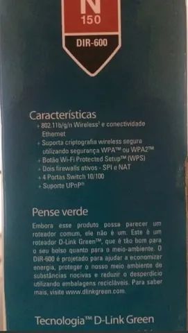 Modem D-link Router Dir 600 N 150 Semi Novo - Foto 3