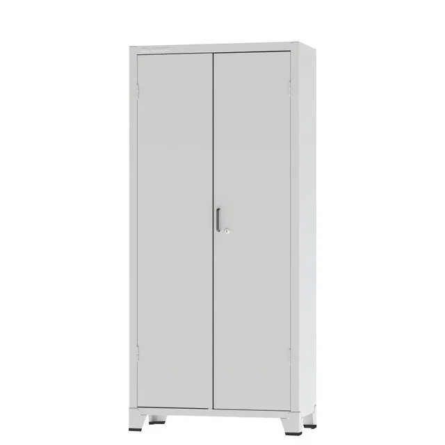 Armario aço 2 portas 1,66x80x38 cor cinza NOVO