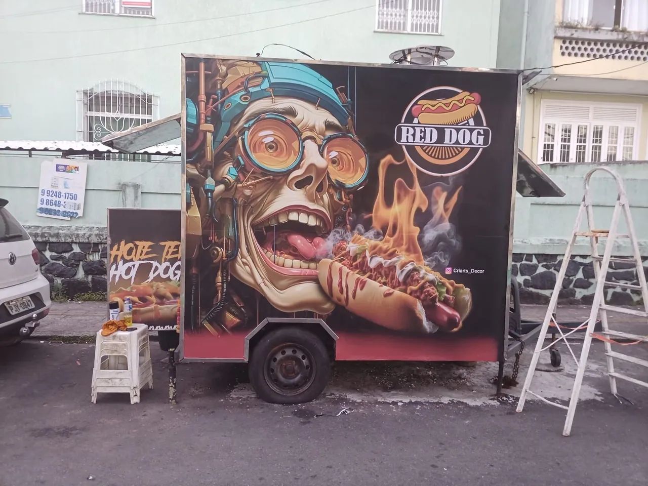 Plotagem de food truker 