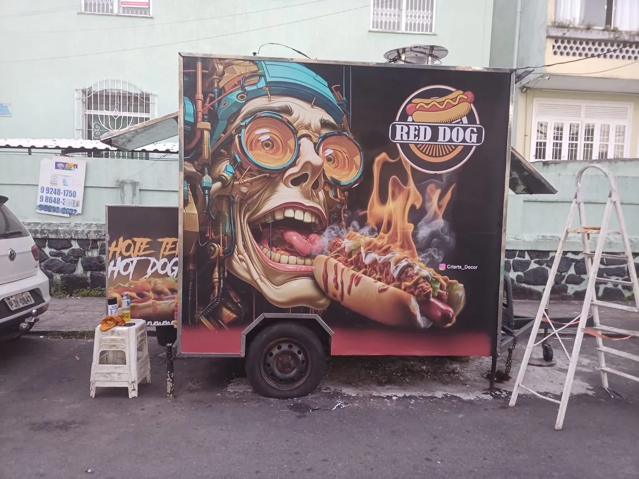 Plotagem de food truker