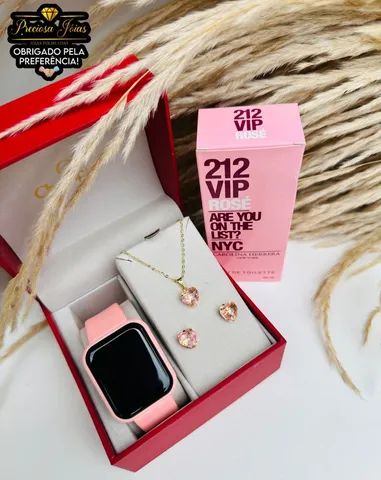 Kit relógio smartwatch D20 + colar e brincos fazemos entrega 