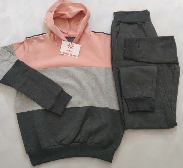 Conjunto de Moletom Flanelado Feminino - Foto 5