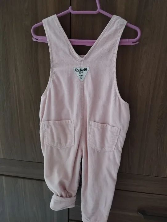 Macacão Bebê OshKosh B'Gosh - Cor de Rosa - Tamanho 12 Meses - Foto 2