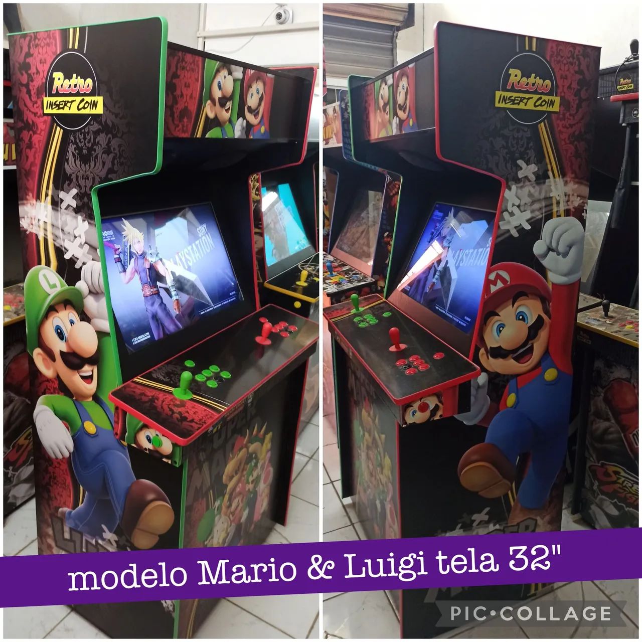 Fliperama Multijogos Mario & Luigi