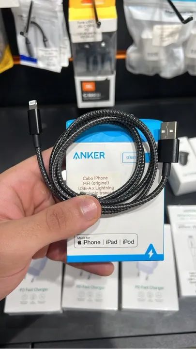 Anker Cabo USB A para Lightning (1m) cabo USB para Lightning de nylon certificado MFi  - Foto 4