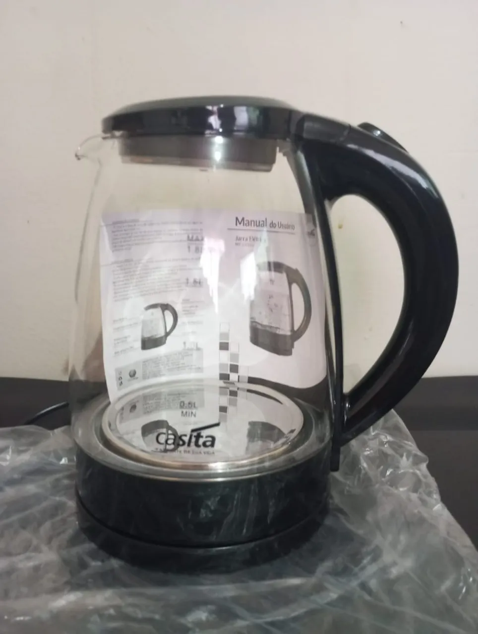 Jarra Elétrica Vidro 1,8L Casita