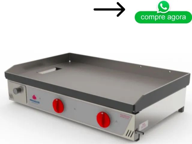 Chapa de Lanches 80CM 2 Queimadores Progas