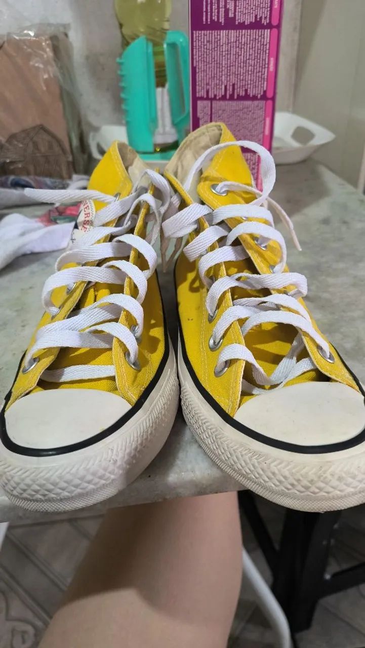 Converse All Star Amarelo - Foto 4