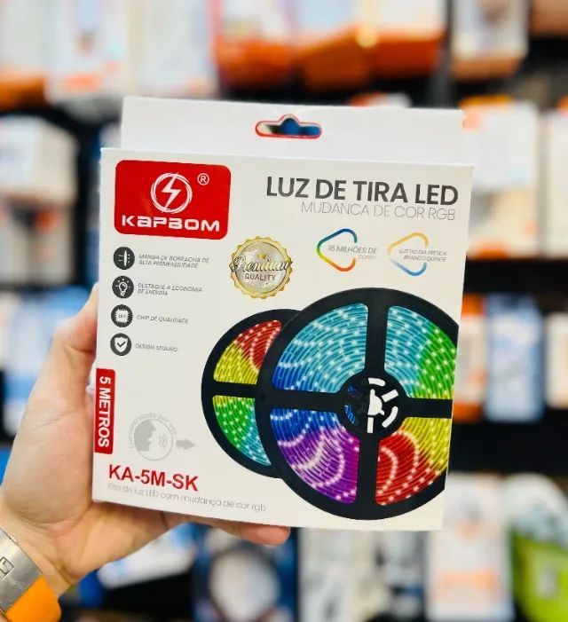 Fita Led Rgb Com Controle 5 Metros