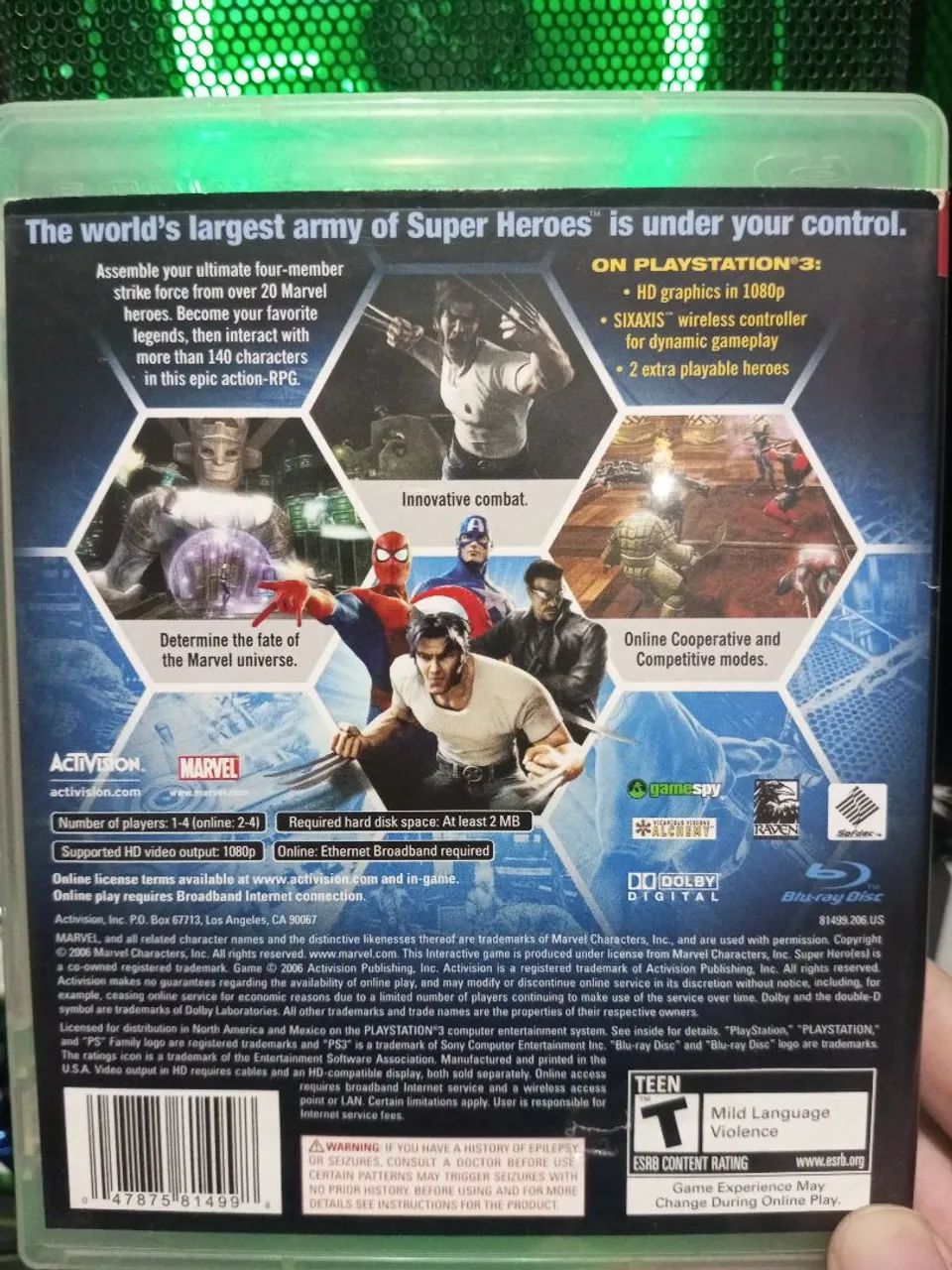 Marvel ultimate Alliance jogo ps3 game Playstation 3 - Foto 2