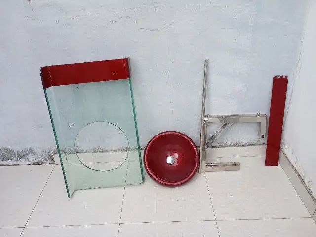 Bancada em blindex para banheiro  - Foto 2