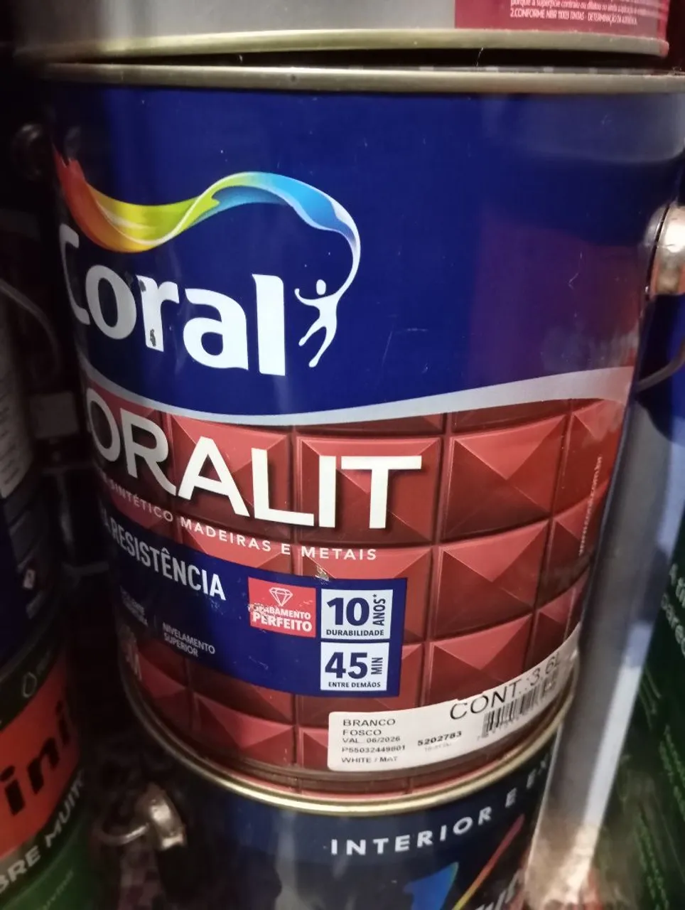 Tinta Coral Oralit Branco Fosco 3,6L
