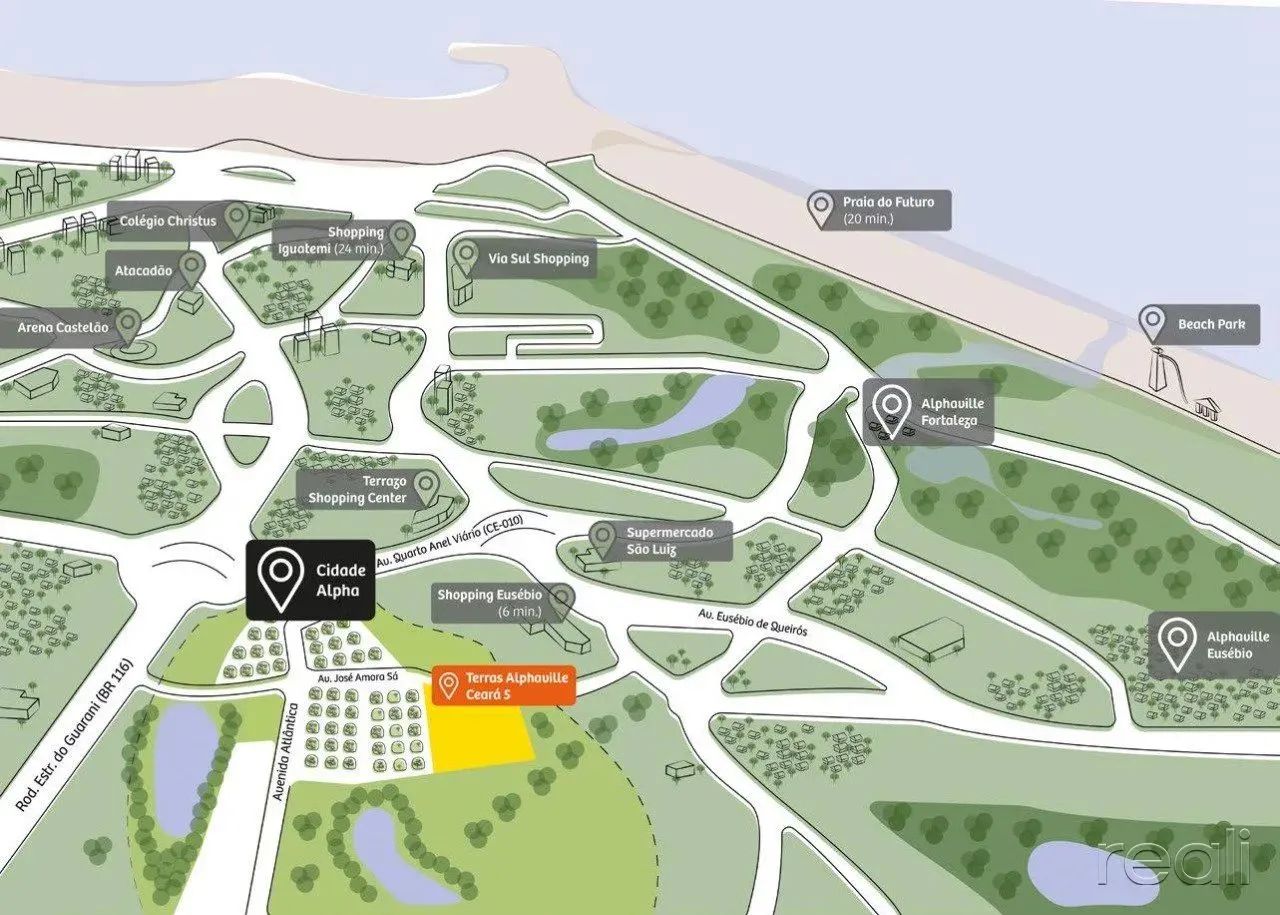 Terras Alphaville Ceará 5 | Eusébio | Loteamento Residencial - Foto 12