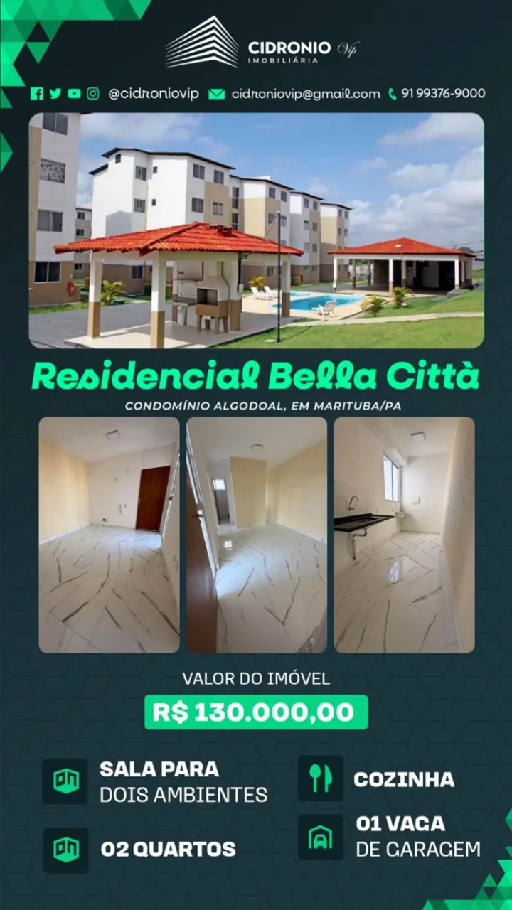 APT DE 2/4 COND ALGODOAL - MARITUBA-PA