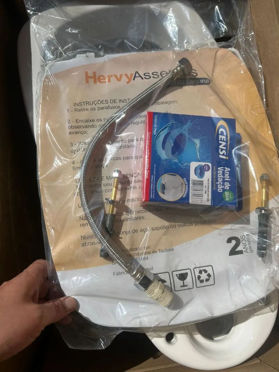 Kit vaso com caixa acoplada Hervy - Foto 4