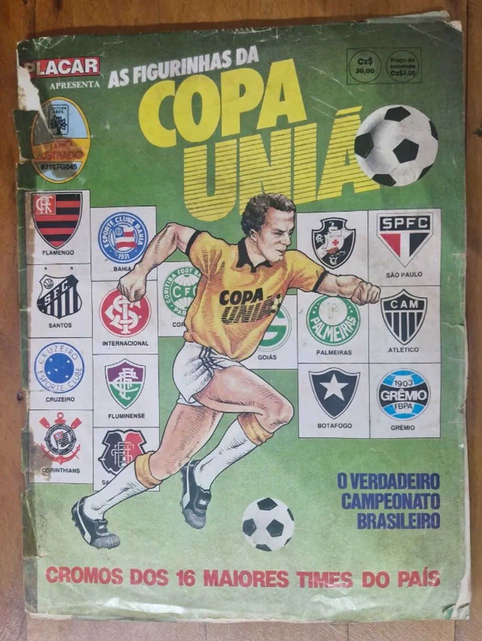Álbuns de figurinhas da Copa do Brasil 1987 e Campeonato Brasileiro de 1989 (incompletos)