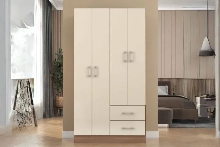 Guarda Roupa 4 Portas 2 Gavetas Novo Fazemos Entrega