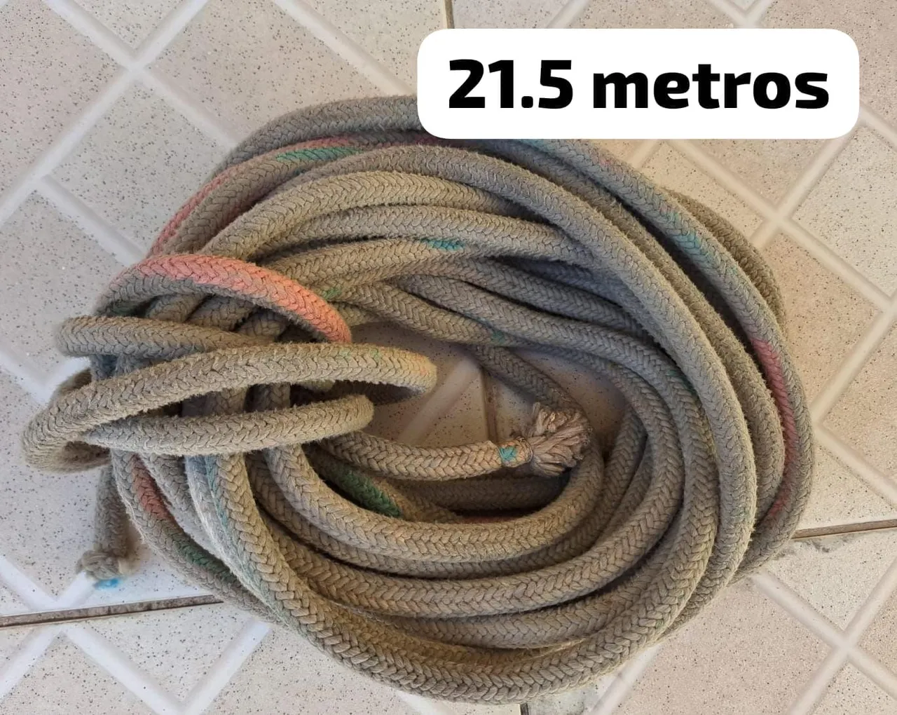 Corda náutica 21.5 metros - balancim - balanço Jau