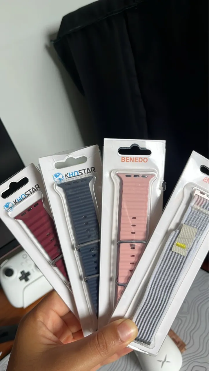 Pulseira Loop Nylon e Oceano Silicone