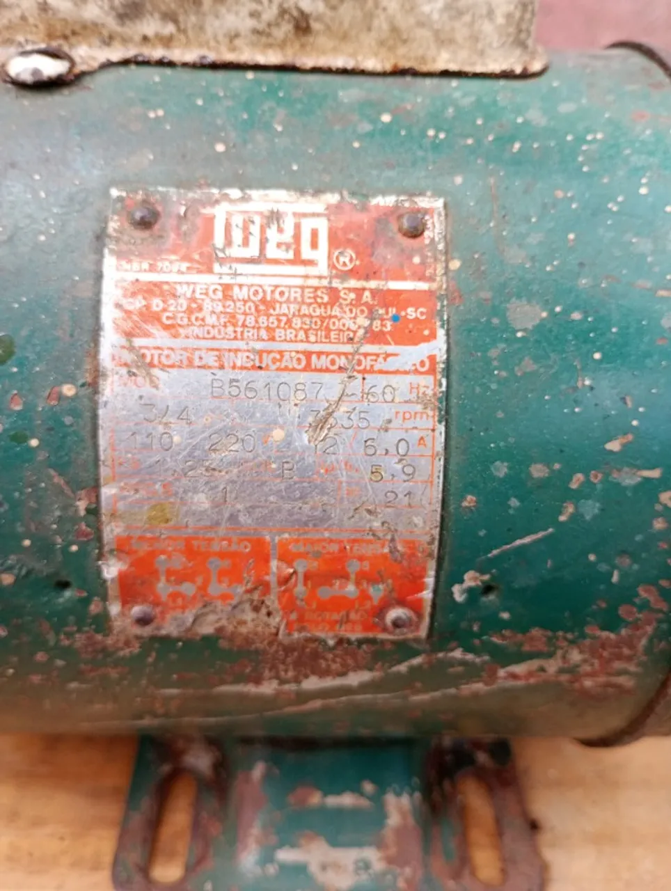 Motor elétrico 3/4
