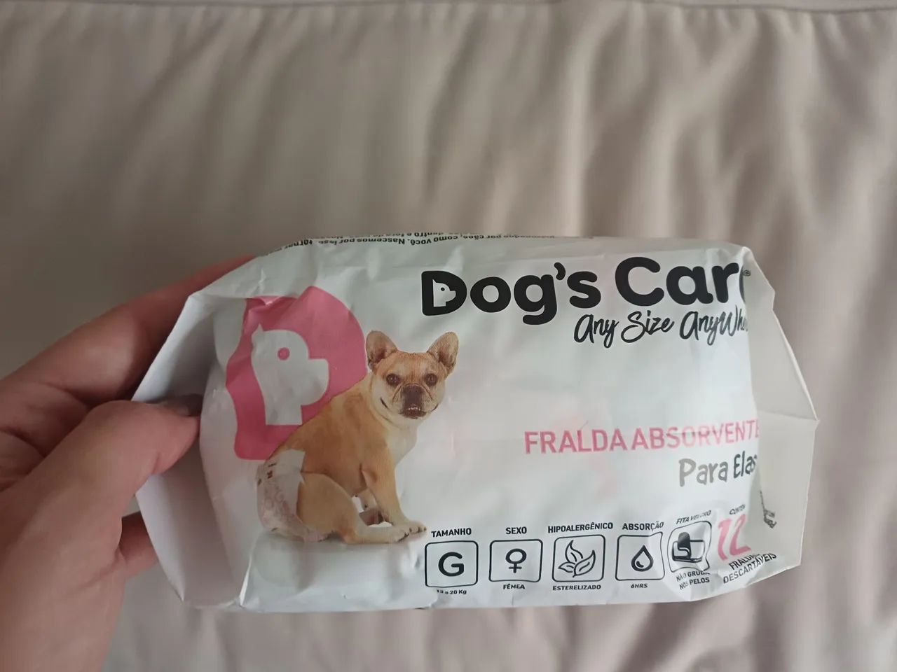 Fralda pet dogs care fêmea tam G pacote com 12 unidades - Foto 3