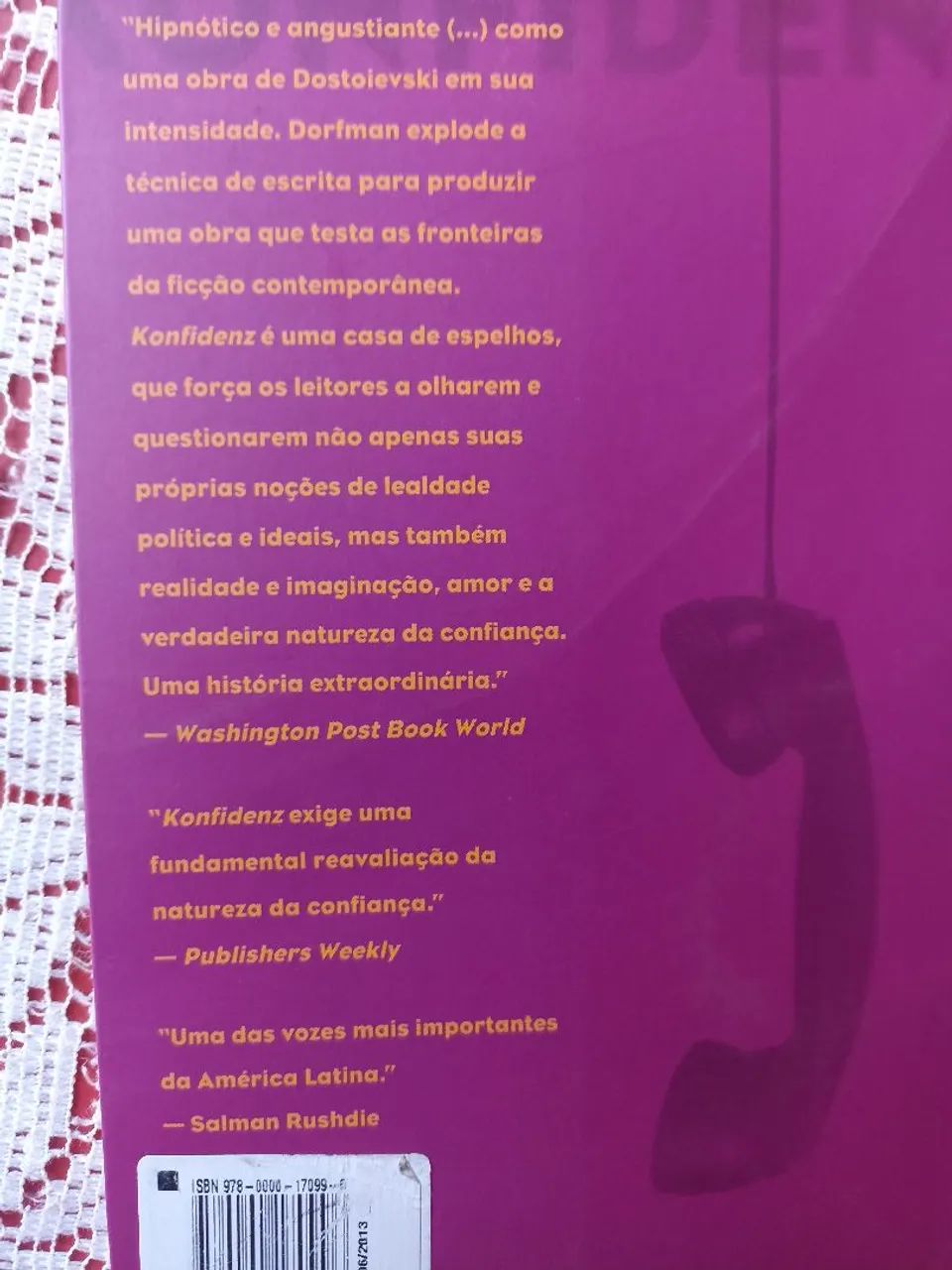 Livro Konfidenz - Ariel Dorfman - Foto 2