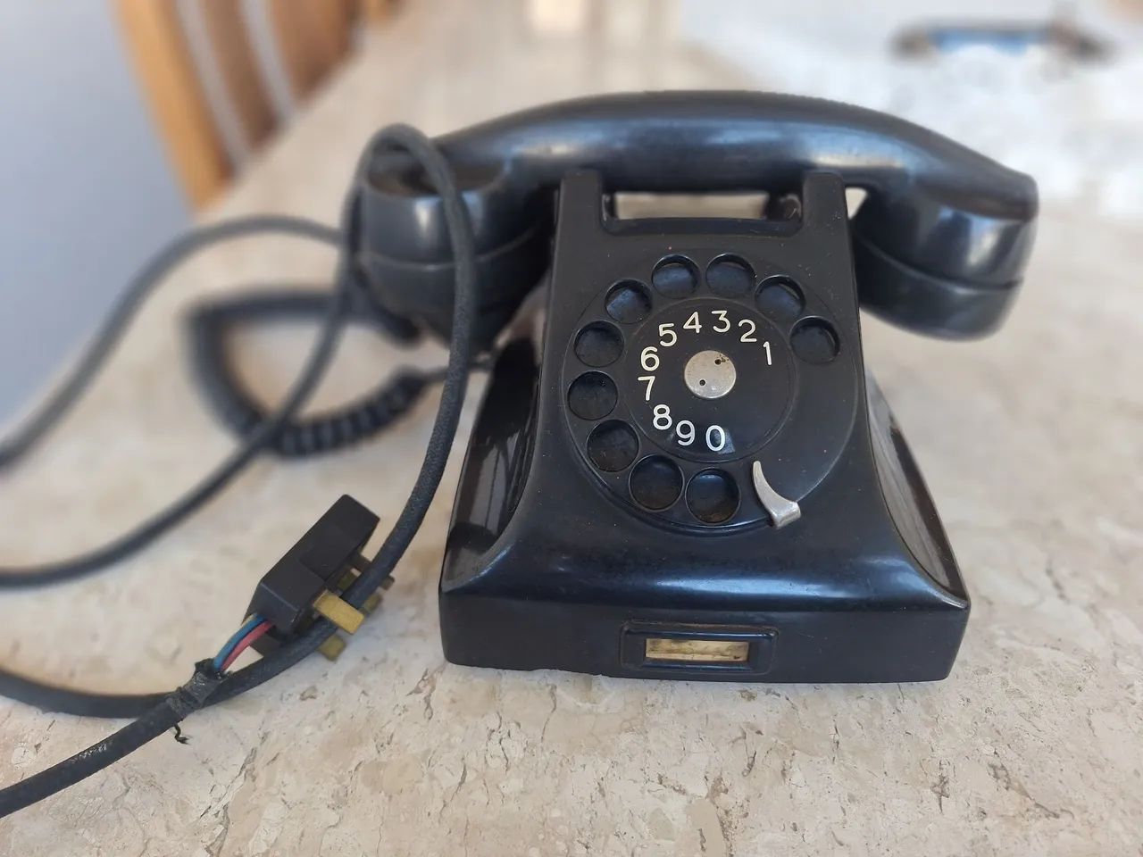 Telefone Antigo de Disco Ericsson DBH?15X40 - Funcionando, Década de 60, Peça Original<br> - Foto 3