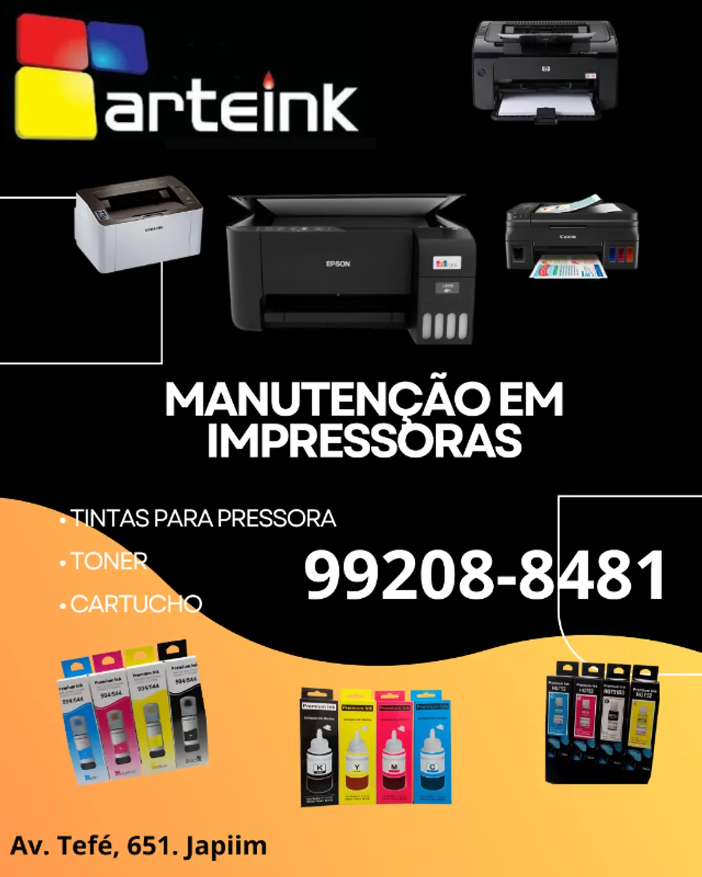 Cartuchos de Impressora em Manaus e região, AM